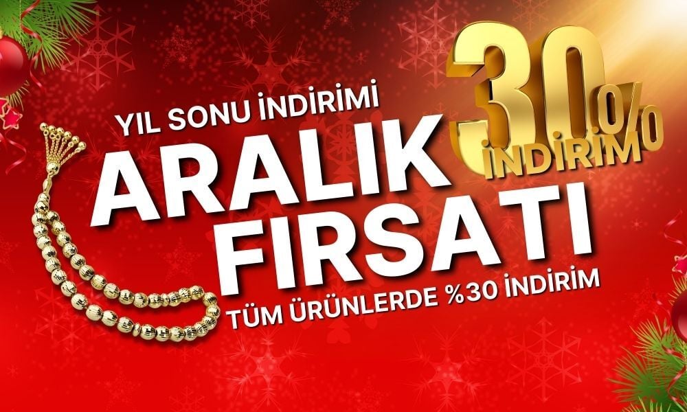 Altın Tesbihlerde Yılın Son İndirimi %30