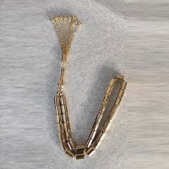 14 Ayar Altın Cilalı Koleksiyonluk Kapsül Tesbih